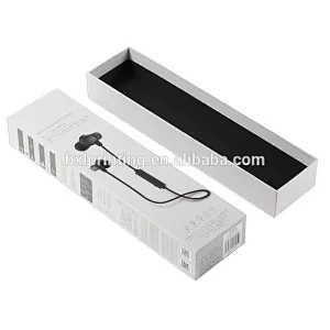 metallic golden 4C UV printing  lid and base cardboard deluxe handmade electronics box