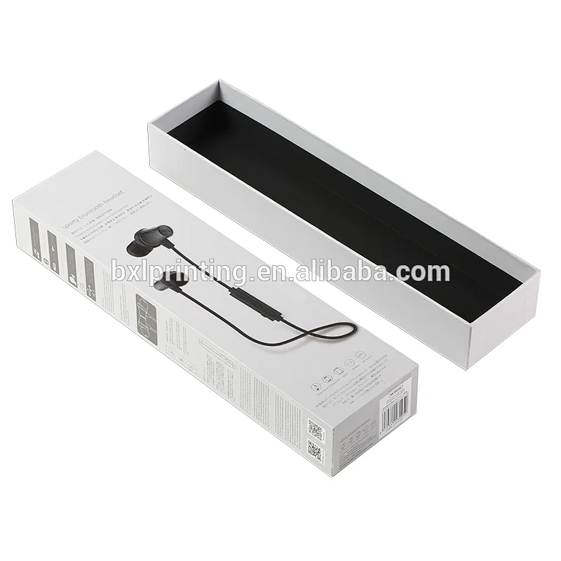 metallic golden 4C UV printing  lid and base cardboard deluxe handmade electronics box