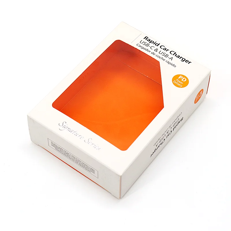 small computer accessories vintage clear paper packaging box with hanging