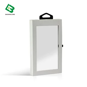 china manufactory mobile phone case box rectangle gift window drawer box