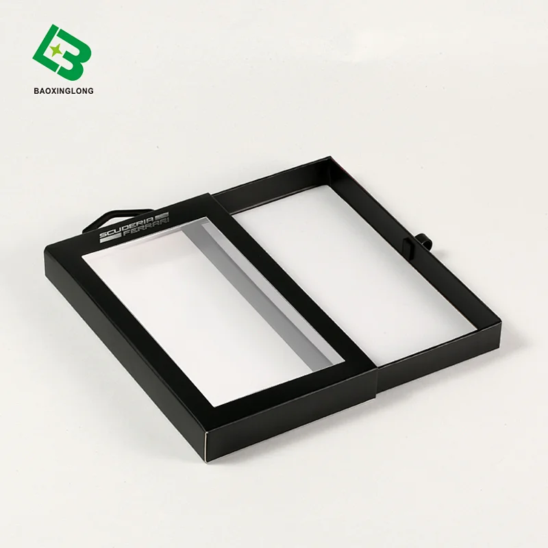 china manufactory mobile phone case box rectangle gift window drawer box