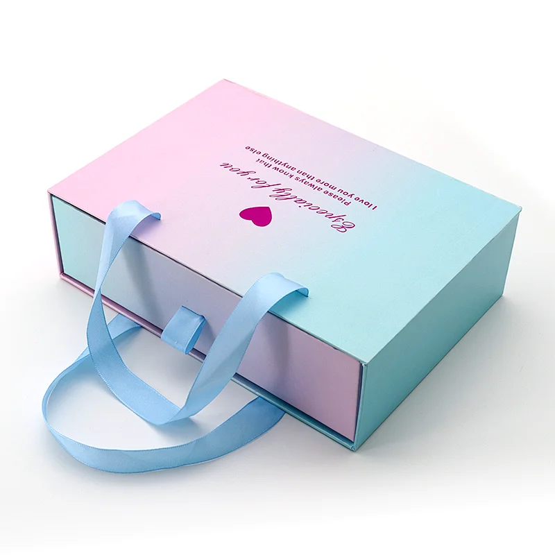 Unfoldable Luxury Custom Logo Clothing Swimwear Dress Lingerie Cardboard Packaging Drawer Gift Box