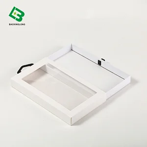 china manufactory mobile phone case box rectangle gift window drawer box