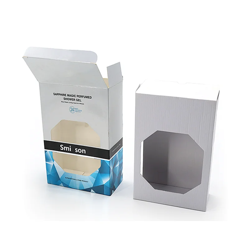 new design phone accessories paper package box clear window packaging box
