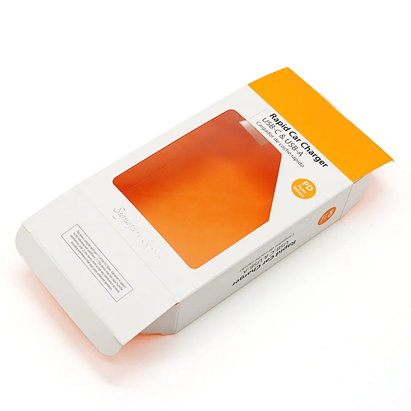 small computer accessories vintage clear paper packaging box with hanging