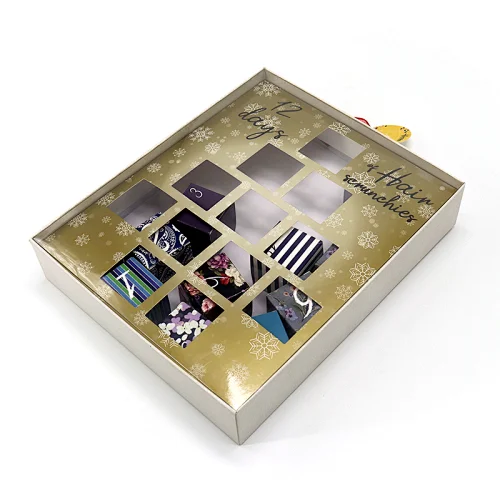 custom uxury empty clear lid window box paper packaging boxes for chocolate