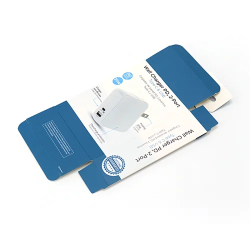 custom electronic device packaging box paper package box for mobile chargers