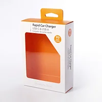 small computer accessories vintage clear paper packaging box with hanging