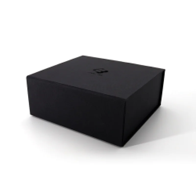 Hot Sale Recyable Customized Logo White Black Rose Gold Pink Big Magnetic Folding Box with Ribbon