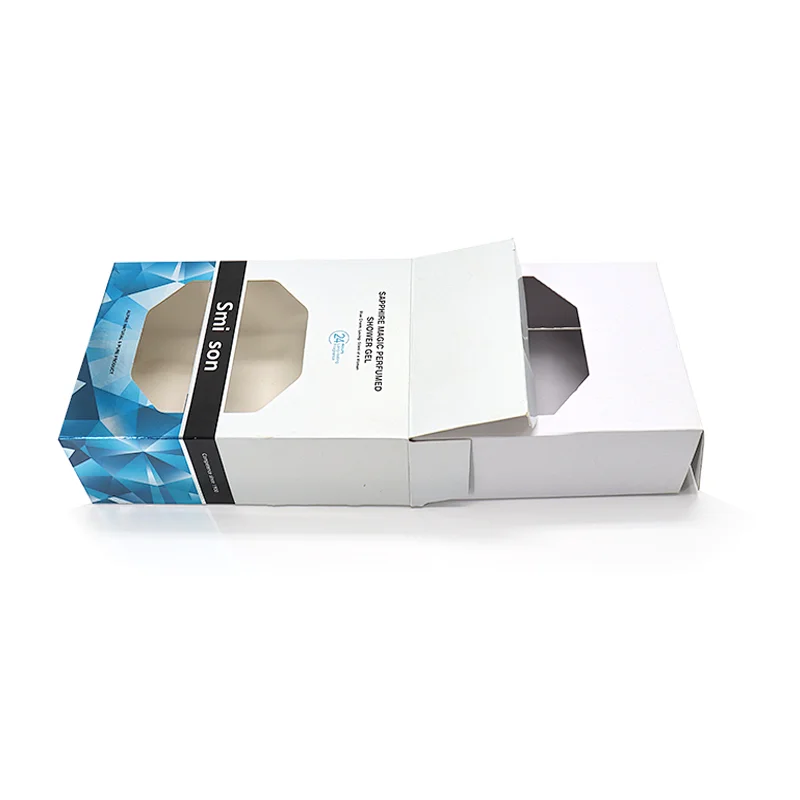 new design phone accessories paper package box clear window packaging box