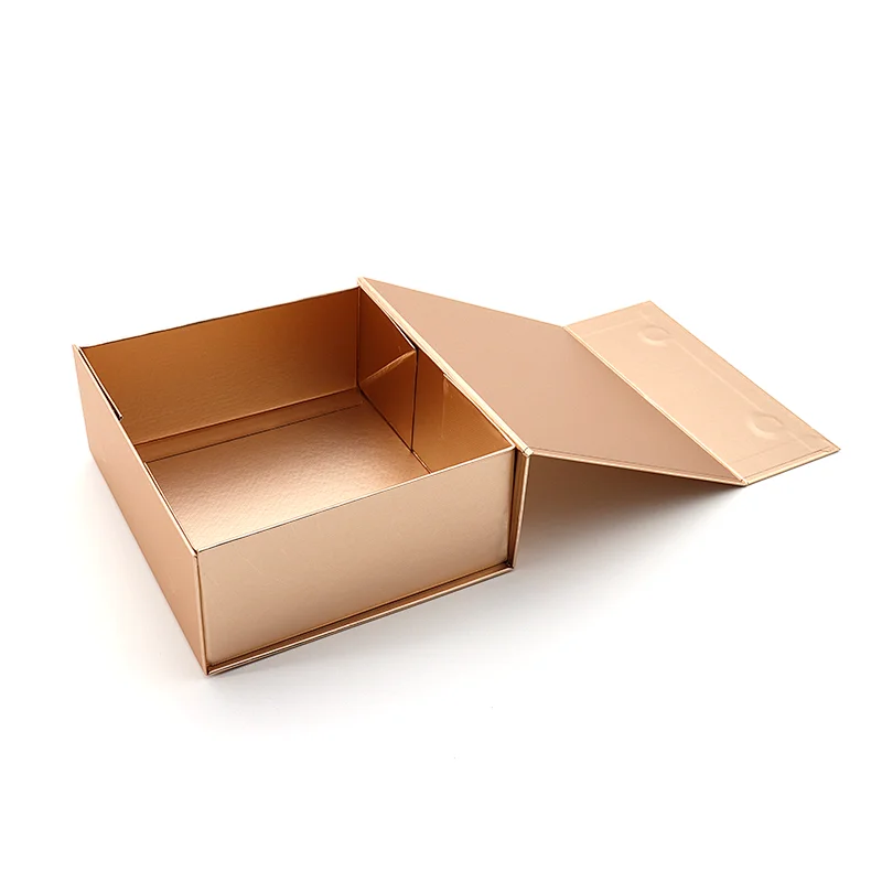 Custom luxury black jewelry paper boxes bronzing product gift box cardboard gift box packaging