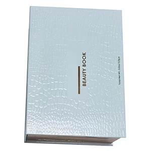Hot sale foldable recycle rigid cardboard cosmetics packaging with silver stamping gift flap box