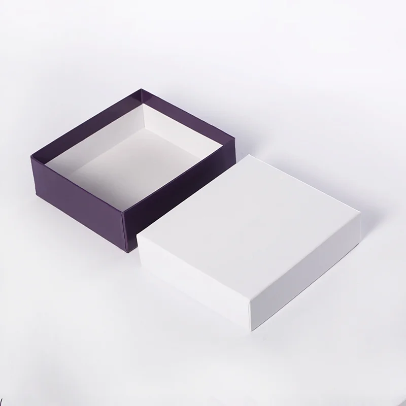Custom logo square small cardboard paper gift packaging cosmetic jewellery box