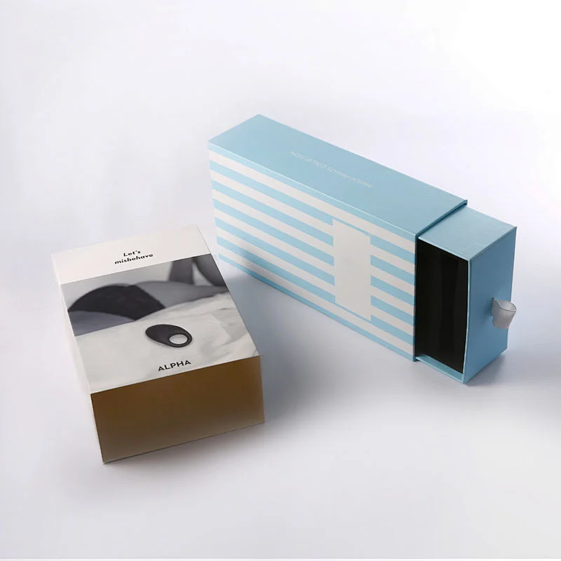 Recycled customized gift drawer packaging gift sliding box