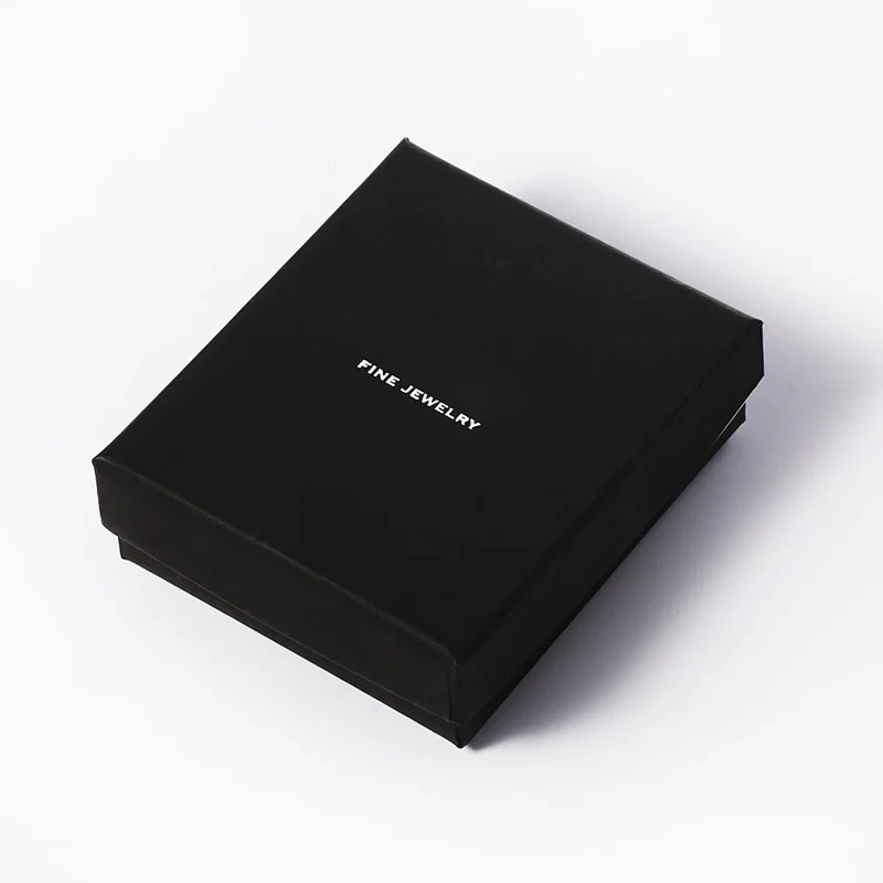 Custom logo square small cardboard paper gift packaging cosmetic jewellery box