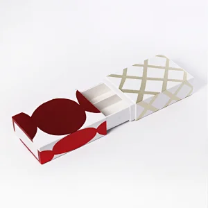 Hot sale high quality luxury printed packaging white paper cardboard Christmas drawer gift box