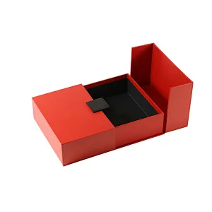 Custom high quality art paper color printed luxury packaging handmade 2 door collapsible gift box