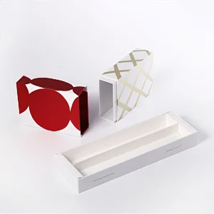 Hot sale high quality luxury printed packaging white paper cardboard Christmas drawer gift box