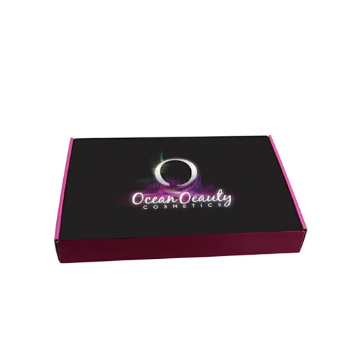 korean style beauty paper square luxury makeup gift packaging cosmeti box with insert