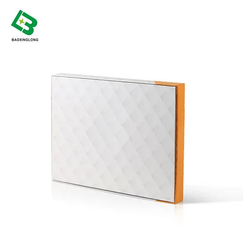Wholesale High End White Luxury Apparel Lid and Base Scarf Gift Packaging Boxes For Scarves Clothes