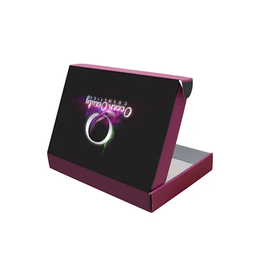 korean style beauty paper square luxury makeup gift packaging cosmeti box with insert