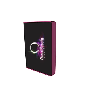 korean style beauty paper square luxury makeup gift packaging cosmeti box with insert