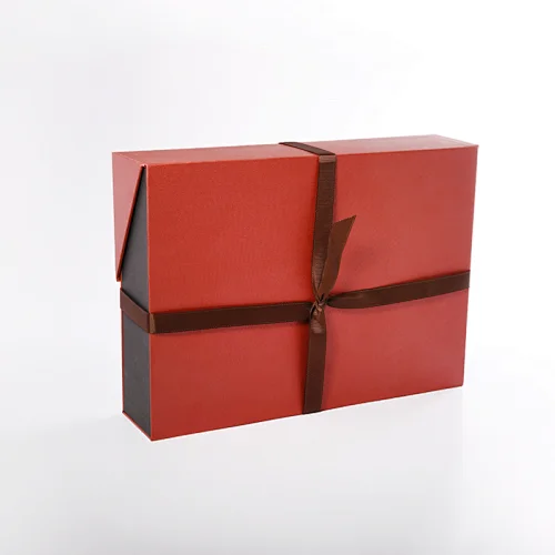 custom cheap elegant luxury square magnetic paper packaging gift boxes witn ribbon