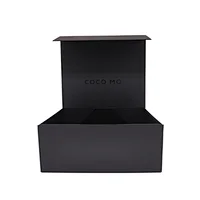 Luxury Wholesale Color Folding Packaging Magnetic Black Gift Boxes With Custom Logo Design Printed