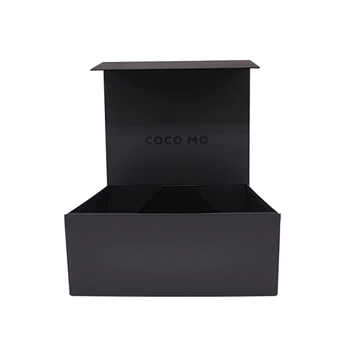 Luxury Wholesale Color Folding Packaging Magnetic Black Gift Boxes With Custom Logo Design Printed