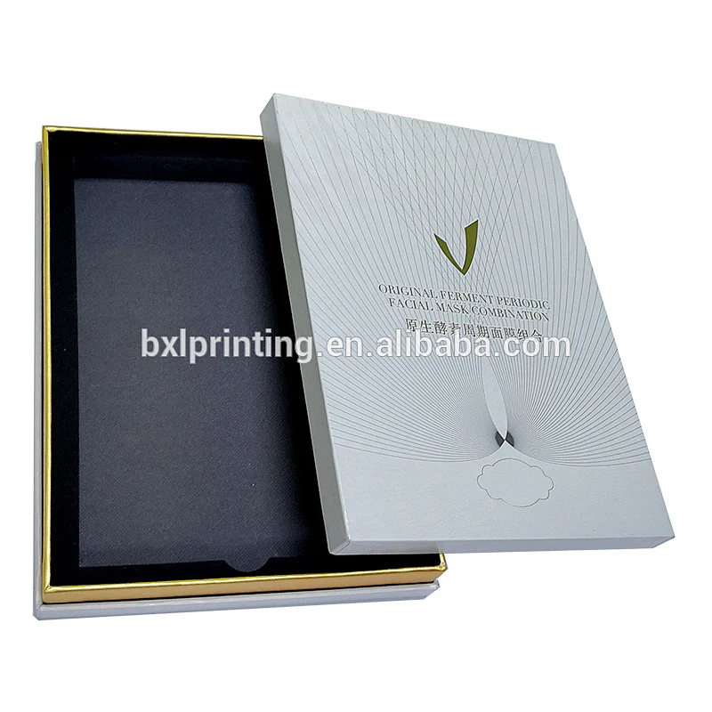 Custom Art paper printed cardboard handmade luxury packaging cosmetic face mask paper box