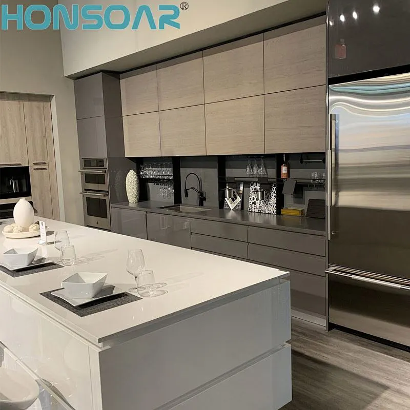 Residential Modern Design Carcase Composite Board Material Kitchen from China