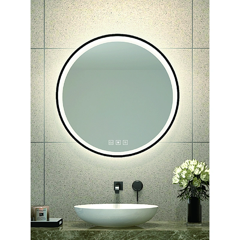 Round Mirror With LED Lights  With Adjustable Light HC2011