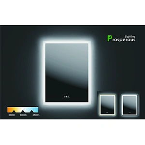Modern Home Mirror With LED Lights Around It Horizontal And Vertical Installation HC1025