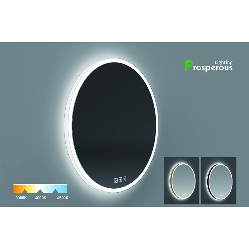 Best Lighted Mirror Round LED Light Mirror Bathroom Mirror With Bright Led Light Backlit And Frontlit Mirror HC2011