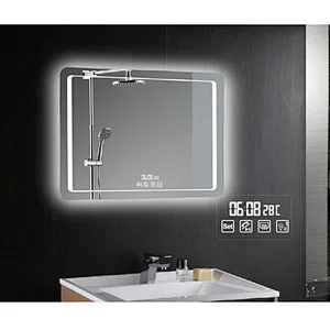 Moisture Resistant Fogless Rectangle Custom LED Mirror Highly Bright Large Wall Mirror With LED Lights For Sale HC1003