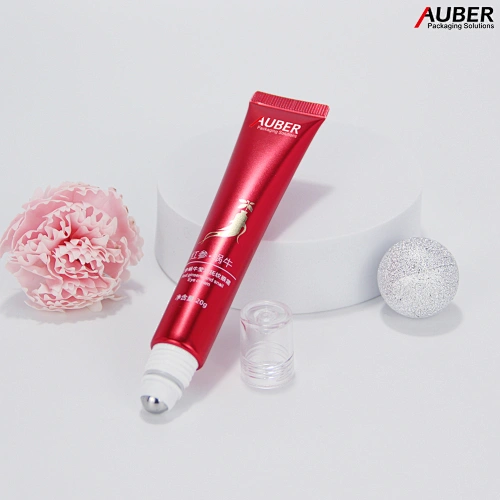 Chinese style high glossy tube with gold screw on cap-Auber