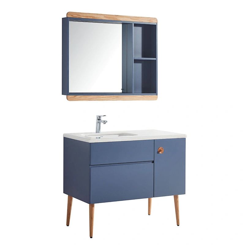 Foshan Space Under Sink Wooden Bathroom Vanity Cabinet with Mirror