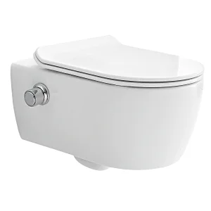 Rimfree wall hung toilet with bidet function CT2039V-B