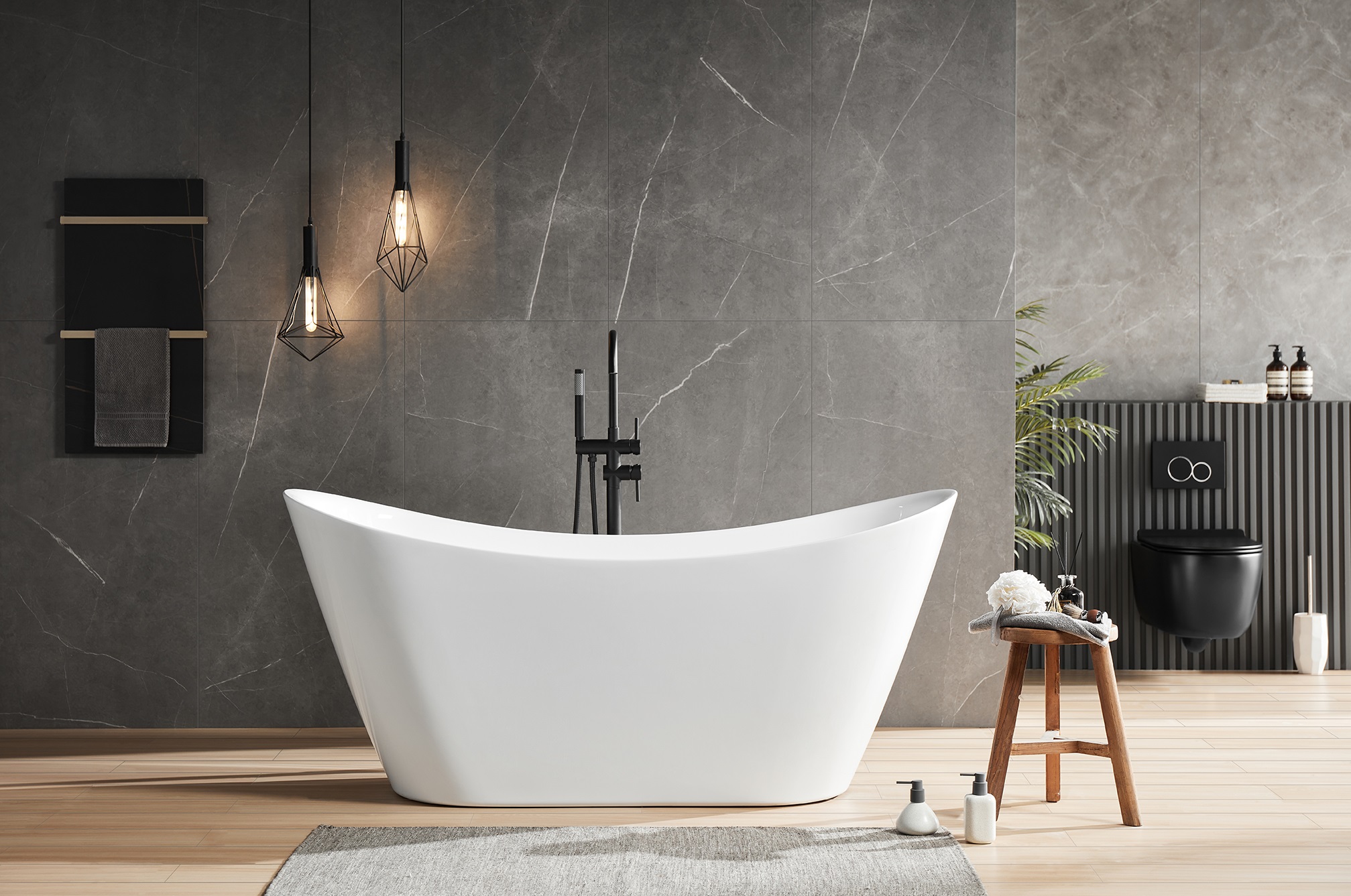 Free Standing Bathtub M724 For 1 Person