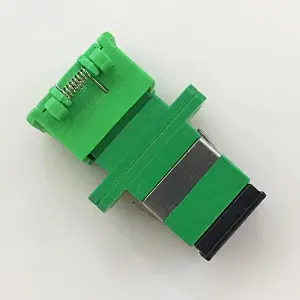 Auto Dust Simplex SX Fiber Optic Singlemode SC/APC Shutter Adapter