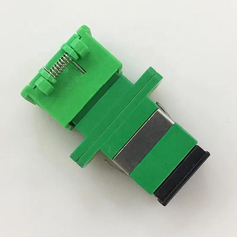 Auto Dust Simplex SX Fiber Optic Singlemode SC/APC Shutter Adapter