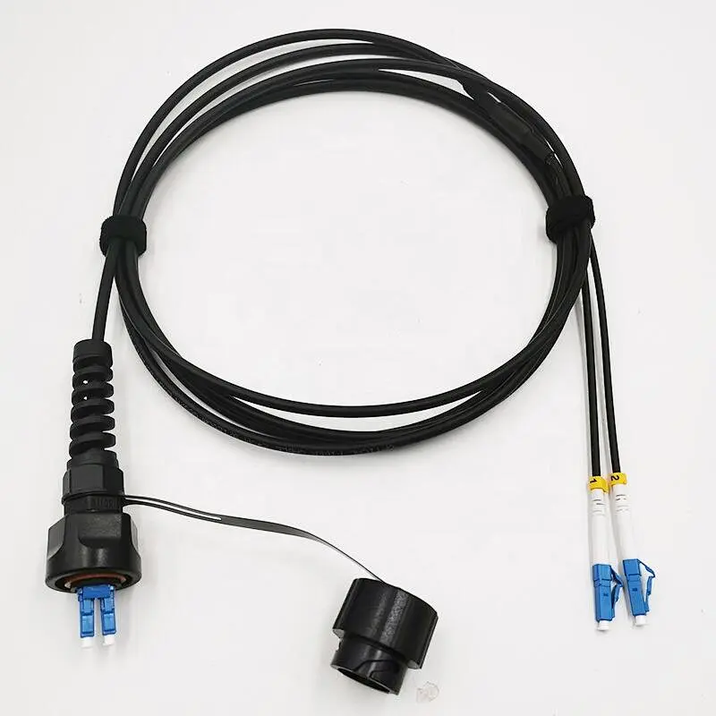 SC LC MPO IP67 Waterproof Connector ODVA FTTA Outdoor Fiber Optical Patch Cords