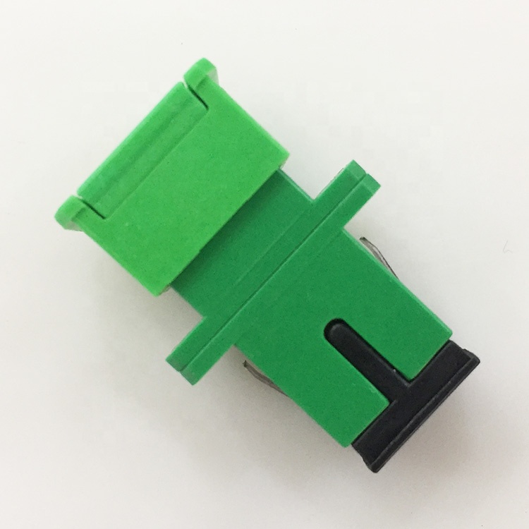 Auto Dust Simplex SX Fiber Optic Singlemode SC/APC Shutter Adapter