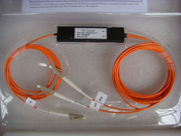 1 2 850nm, 2.0mm lc FBT Splitter