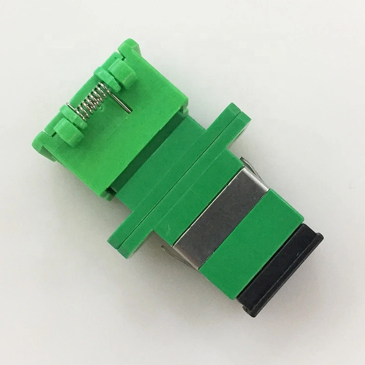 Auto Dust Cap Simplex SX Fiber Optic SC Adapter with Shutter