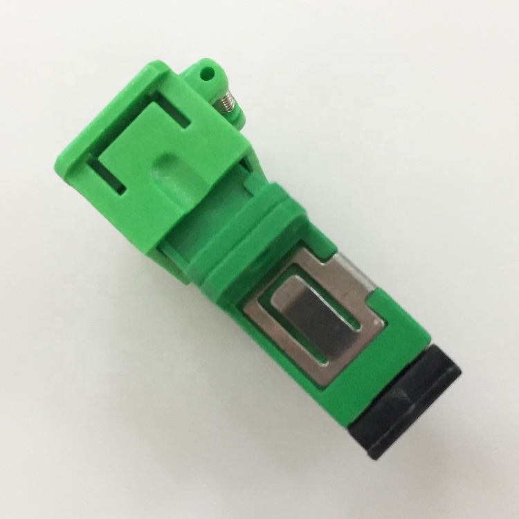 Auto Dust Cap Simplex SX Fiber Optic SC Adapter with Shutter