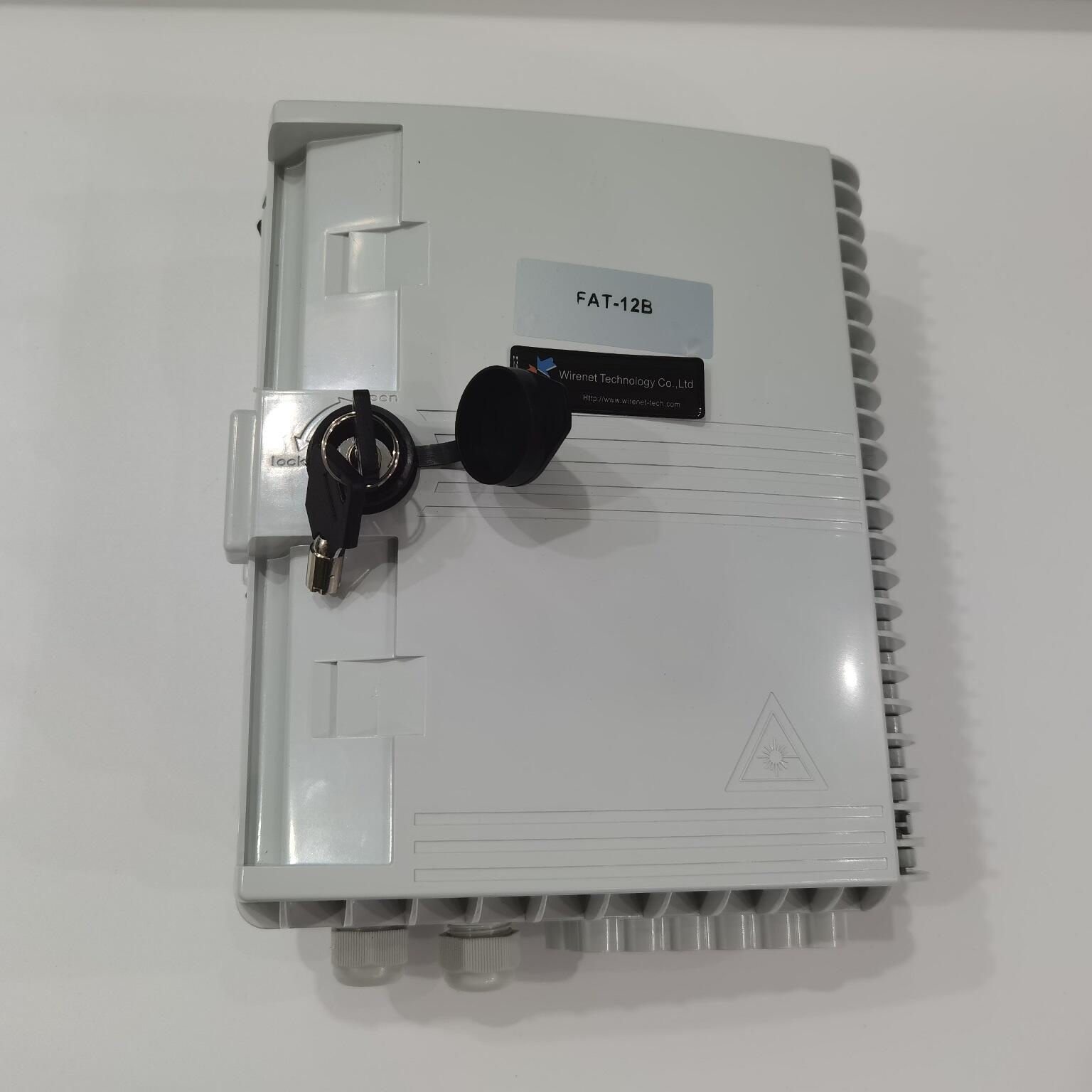 FTTH IP65 Block Less PLC Splitter Fiber Termination Box 12 Core Fiber Optic Splitter Box