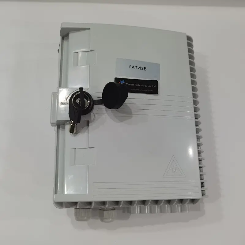 FTTH IP65 Block Less PLC Splitter Fiber Termination Box 12 Core Fiber Optic Splitter Box