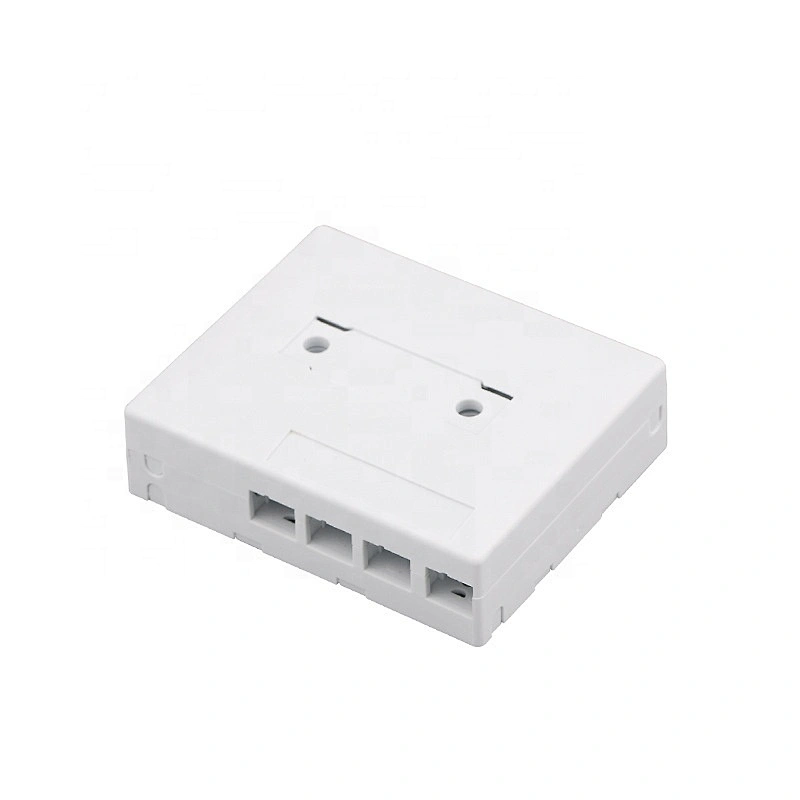 new design Indoor 4 Fiber Information Faceplate 4 Core FTTH Terminal Box