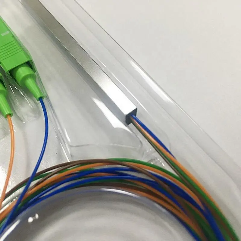 FTTH Optical Fiber Mini Type 1x4 PLC Splitter price  with SC APC Connector